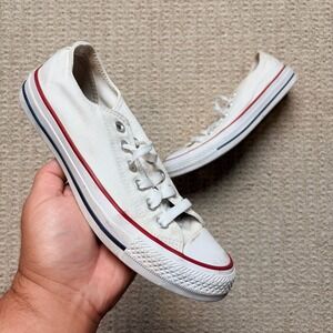 Converse Chuck Taylor All Star Low Top White Canvas Sneakers Women's Size 7